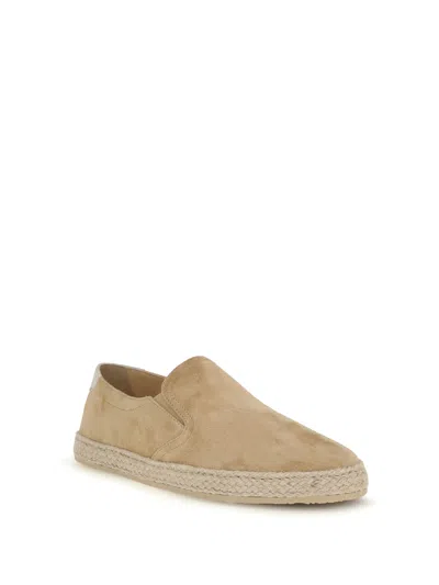 Brunello Cucinelli Men Suede Sneakers In Brown