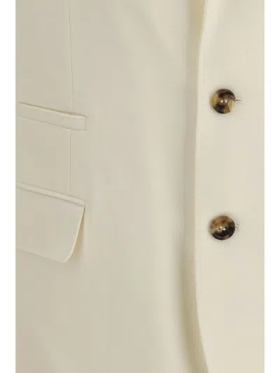 Brunello Cucinelli Single-breasted Blazer In White