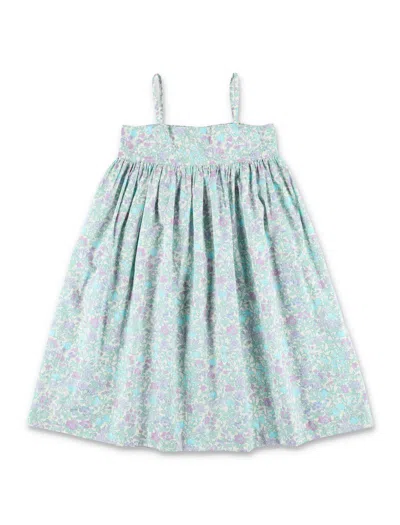 Bonpoint Dress Lace Flower In Green