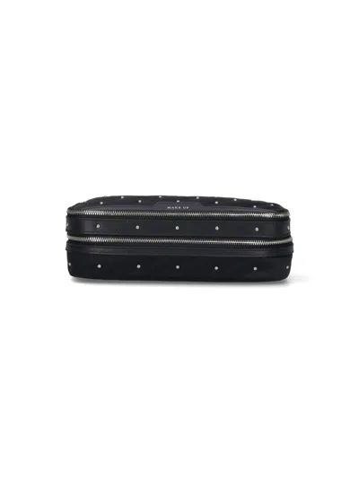 Anya Hindmarch Make-up Studs Clutch Bag In Black