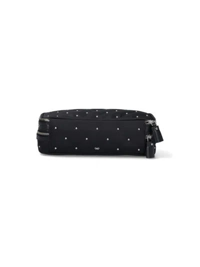 Anya Hindmarch Make-up Studs Clutch Bag In Black