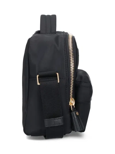 Anya Hindmarch Eyes Patch Zipped Shoulder Bag In Black