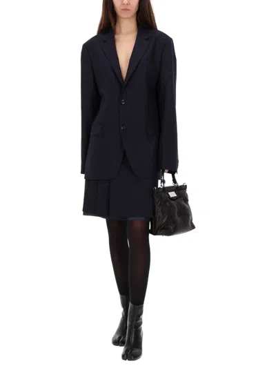 Maison Margiela Wool Jacket In Blue