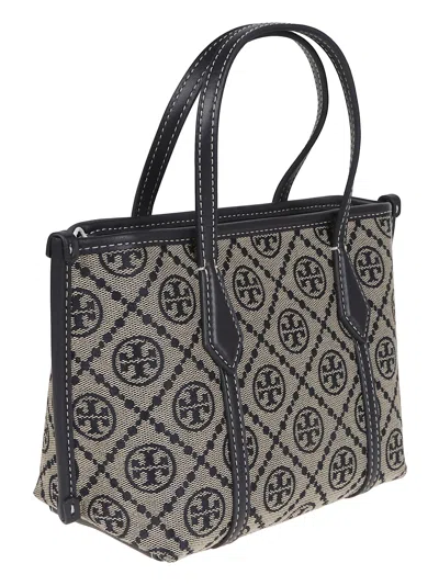 Tory Burch Perry Monogram Tote Bag In Blue