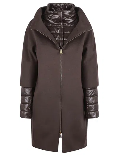 Herno Luxury Wool Coat In Blue