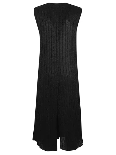 Charlott Gilet Lana Lurex In Black