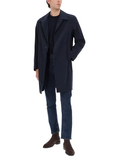 Hugo Boss Boss Regular Fit Coat In Wool And Cashmere In Multi