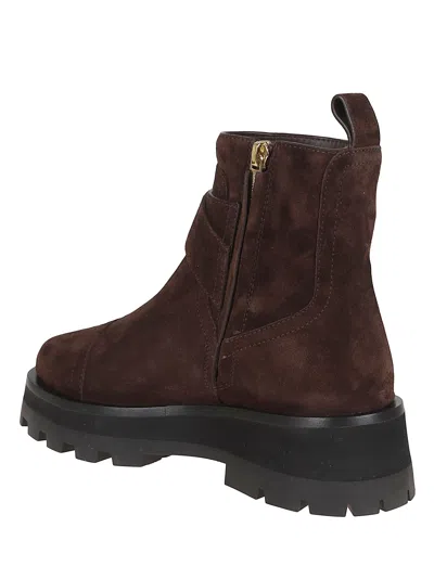 Jimmy Choo Round-toe Ankle Boots In Brown