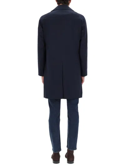 Hugo Boss Boss Regular Fit Coat In Wool And Cashmere In Multi