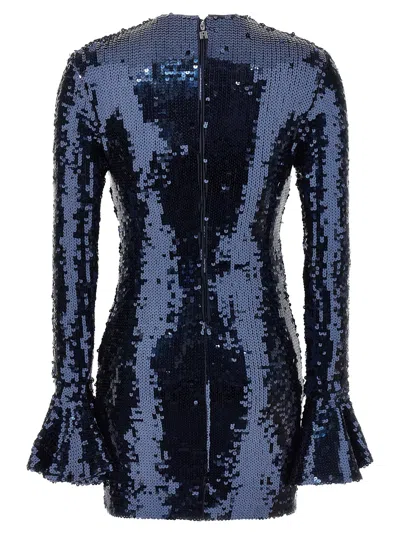 Rotate Birger Christensen Sequin Dress In Blue