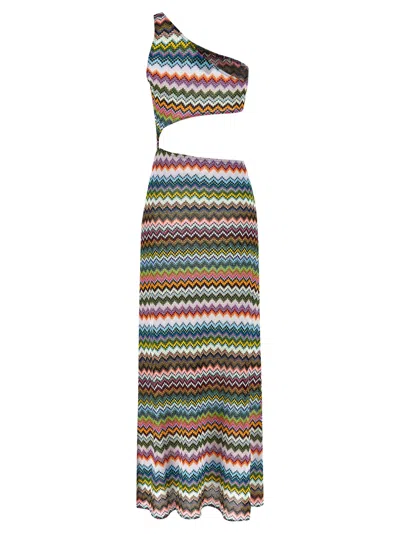 Missoni Knitted Swimwear Cover Up Dresses Multicolor In Multi