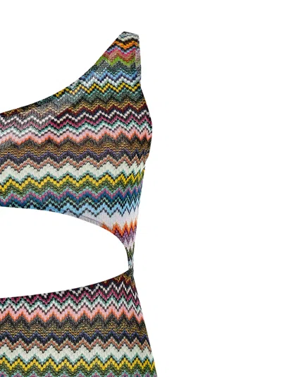 Missoni Knitted Swimwear Cover Up Dresses Multicolor In Multi