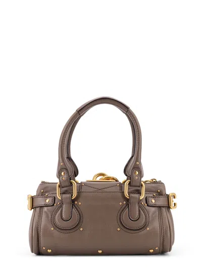Chloé Paddington Leather Shoulder Bag In Brown