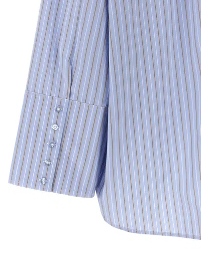 Rotate Birger Christensen Poplin Oversized Shirt In Blue