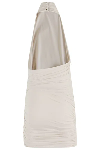 The Andamane Stella Mini Turtleneck In Neutral