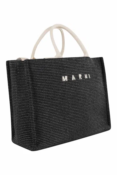 Marni Shopping Bag In Black