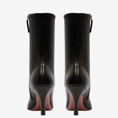 Amina Muaddi Jamie Stretch Bootie 80 Ankle Boots In Black