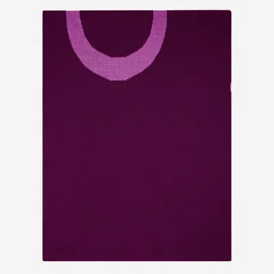 Pinko Wool Blend Scarf In Purple