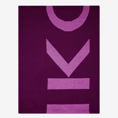 Pinko Wool Blend Scarf In Purple