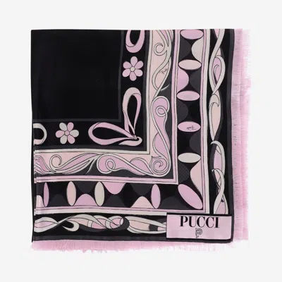 Pucci Printed Silk Scarf In Multi