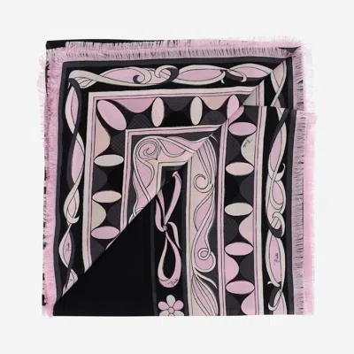 Pucci Printed Silk Scarf In Multi