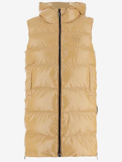 Pinko Padded Vest Graffetta In Yellow