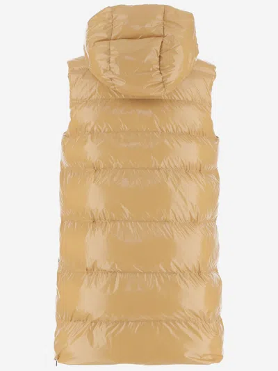 Pinko Padded Vest Graffetta In Yellow