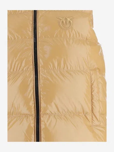 Pinko Padded Vest Graffetta In Yellow