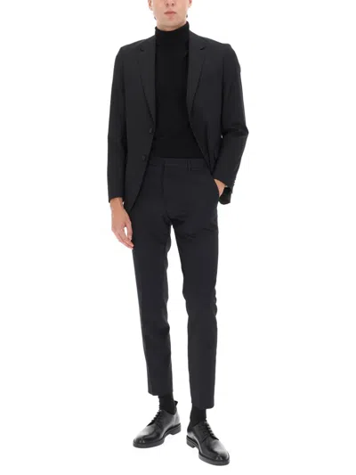 Hugo Boss Boss Black Wool-blend Jacket In Black