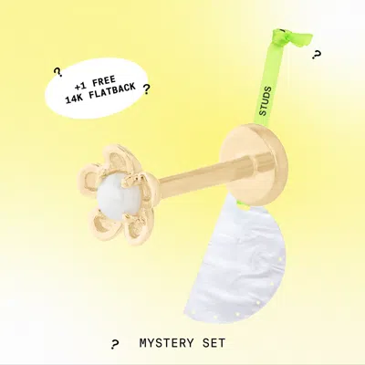 Studs 14k Mystery Set In Gold