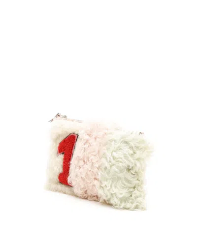 Miu Miu Shearling Chain Bag In Multi