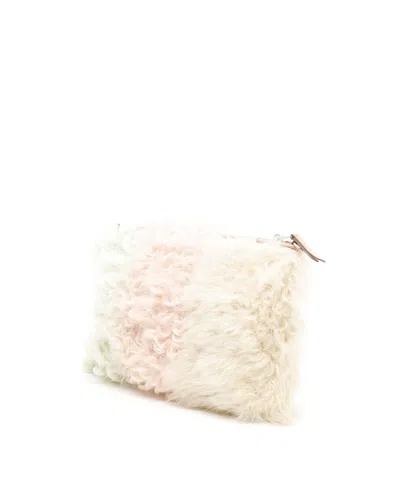 Miu Miu Shearling Chain Bag In Multi