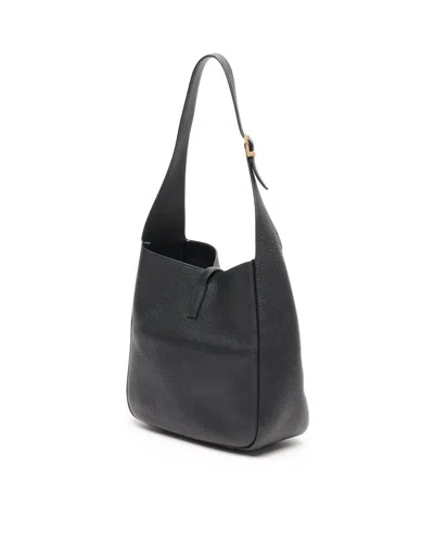 Saint Laurent Small Le 5 À 7 Supple Hobo Bag In Black