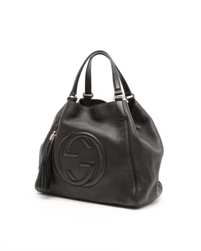Gucci Gg Soho Cellarius Tote Bag In Brown