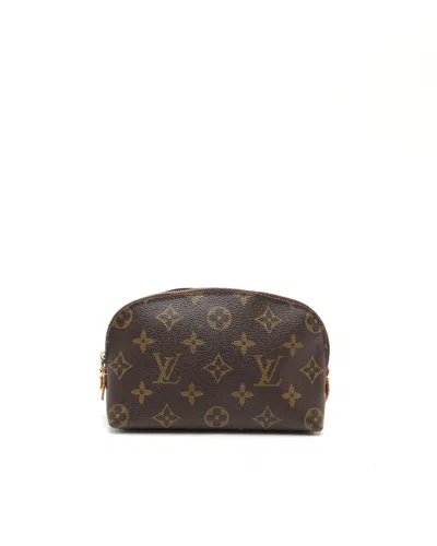 Pre-owned Louis Vuitton Monogram Cosmetic Pouch In Brown
