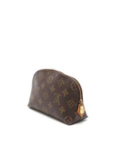 Pre-owned Louis Vuitton Monogram Cosmetic Pouch In Brown