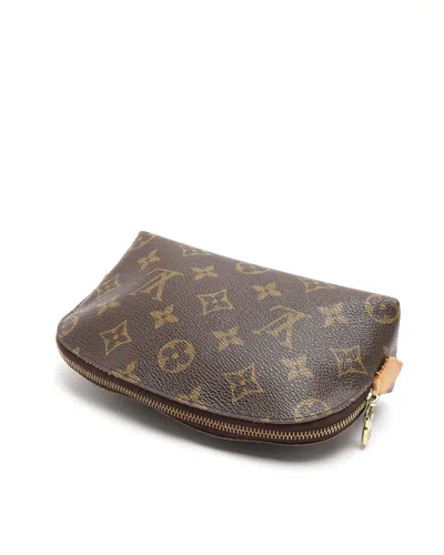 Pre-owned Louis Vuitton Monogram Cosmetic Pouch In Brown