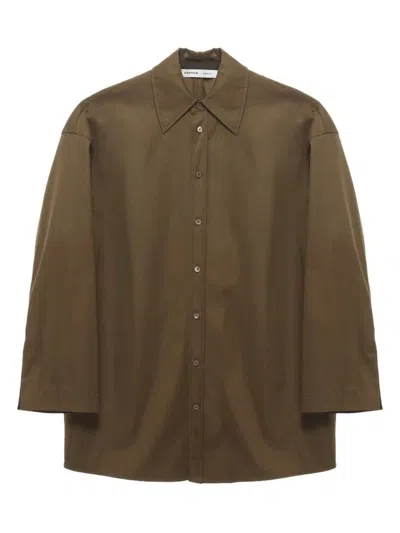 Carven Overshirt Clothing In Brown