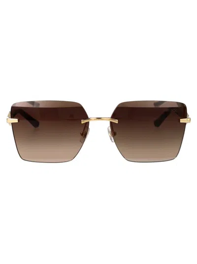 Jimmy Choo Sunglasses In Brown