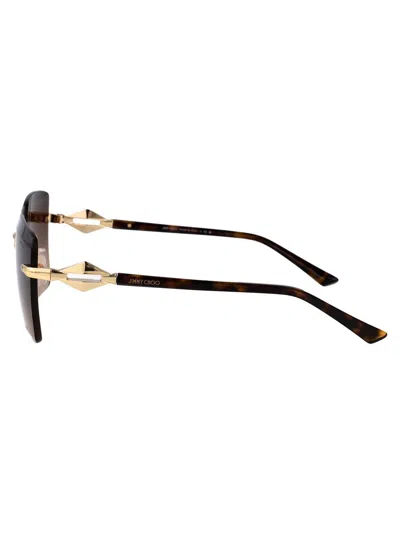 Jimmy Choo Sunglasses In Brown