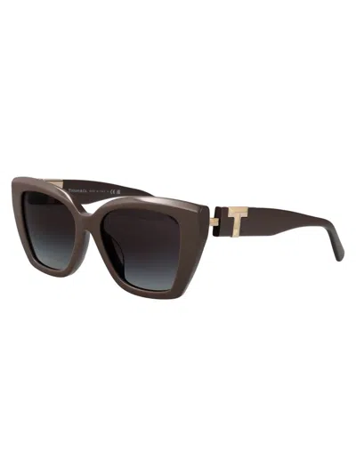 Tiffany & Co Chocolate Truffle Acetate Sunglasses In Brown