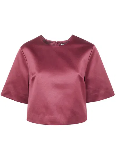 By Malene Birger "hania" Cropped Top Clothing In Brown
