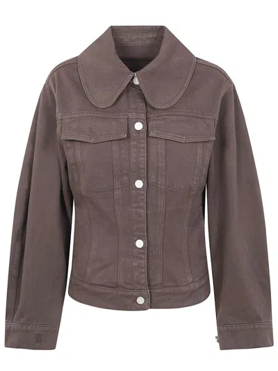 By Malene Birger "villies" Double Breasted Coat Clothing In Brown