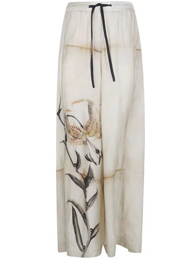 Pierre-louis Mascia Patterned Casual Pants In Neutral