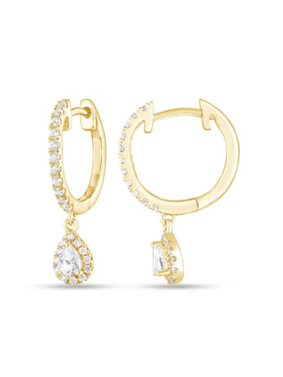 Saks Fifth Avenue Women's 14k Yellow Gold & 0.38 Tcw Lab-grown Diamond Earrings In Gold