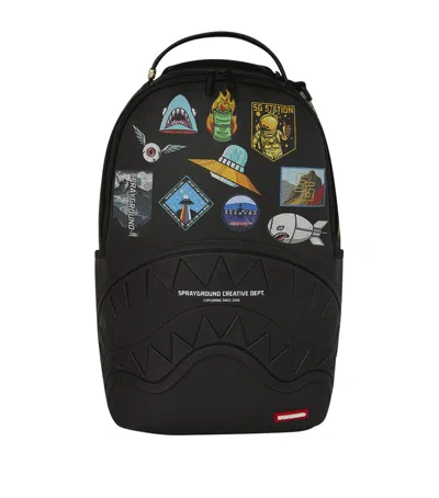 Sprayground Embossed Patch Backpack In Black