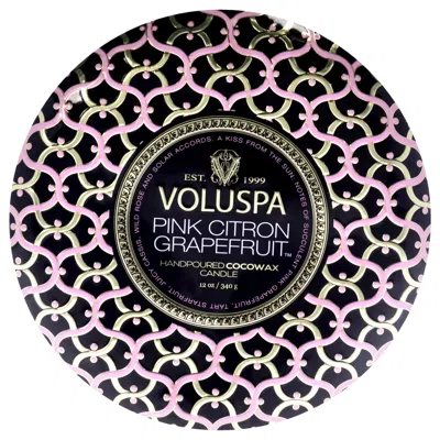 Voluspa 3 Wick Tin Candle - Pink Citron Grapefruit In Multi