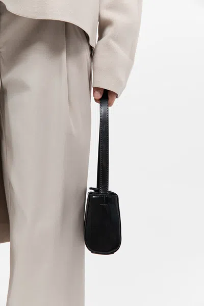 St Agni Mini Baguette Shoulder Bag In Black