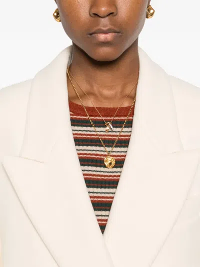 Aniye By Janis Double-breasted Button Coat In Pink