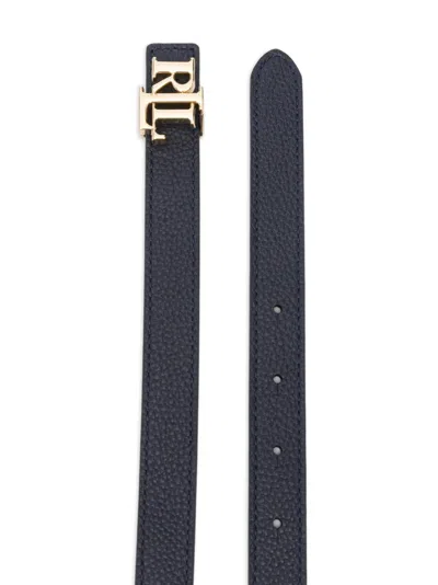 Ralph Lauren Logo-detail Buckle Belt In Blue